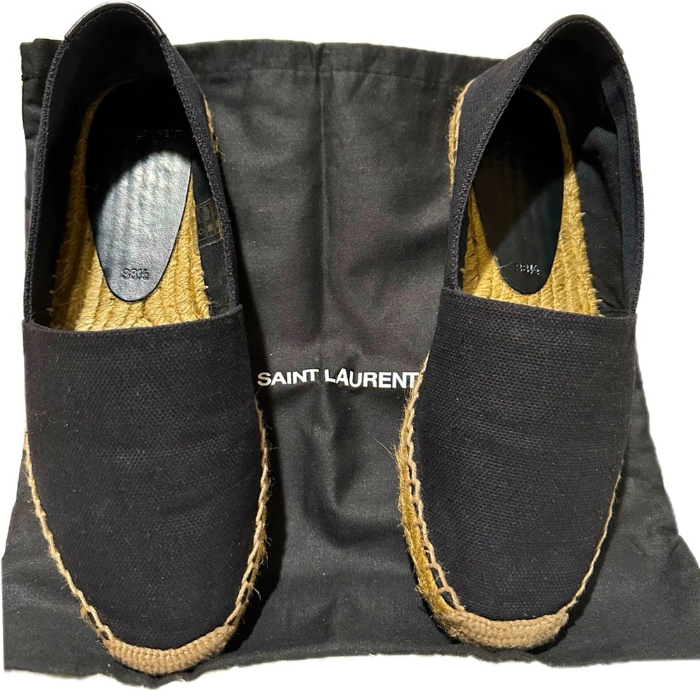 Saint Laurent Signature Canvas Espadrilles 38.5